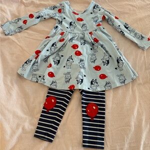 Hanna Andersson Light Blue Bluey Character tunic set